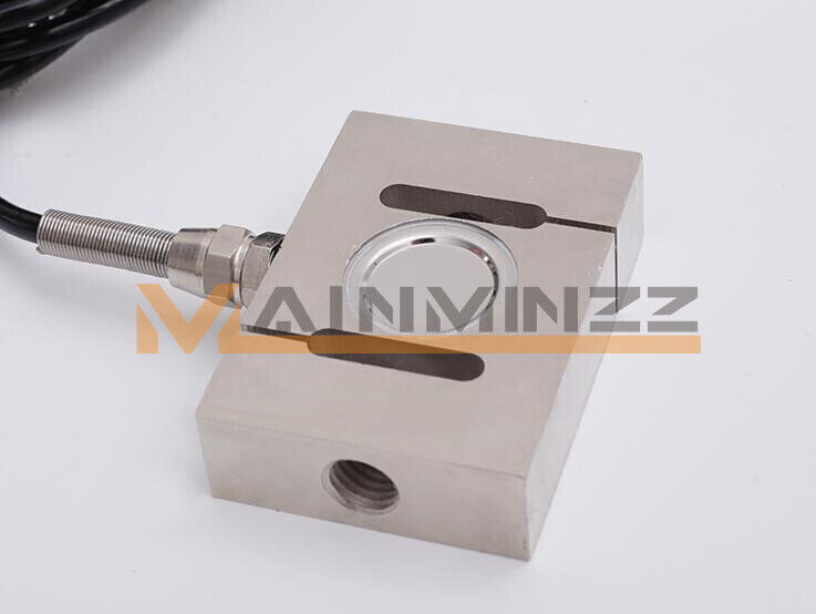 1x Load Cell Force Measuring Pull and Pess S-type Pressure Sensor with Indicator