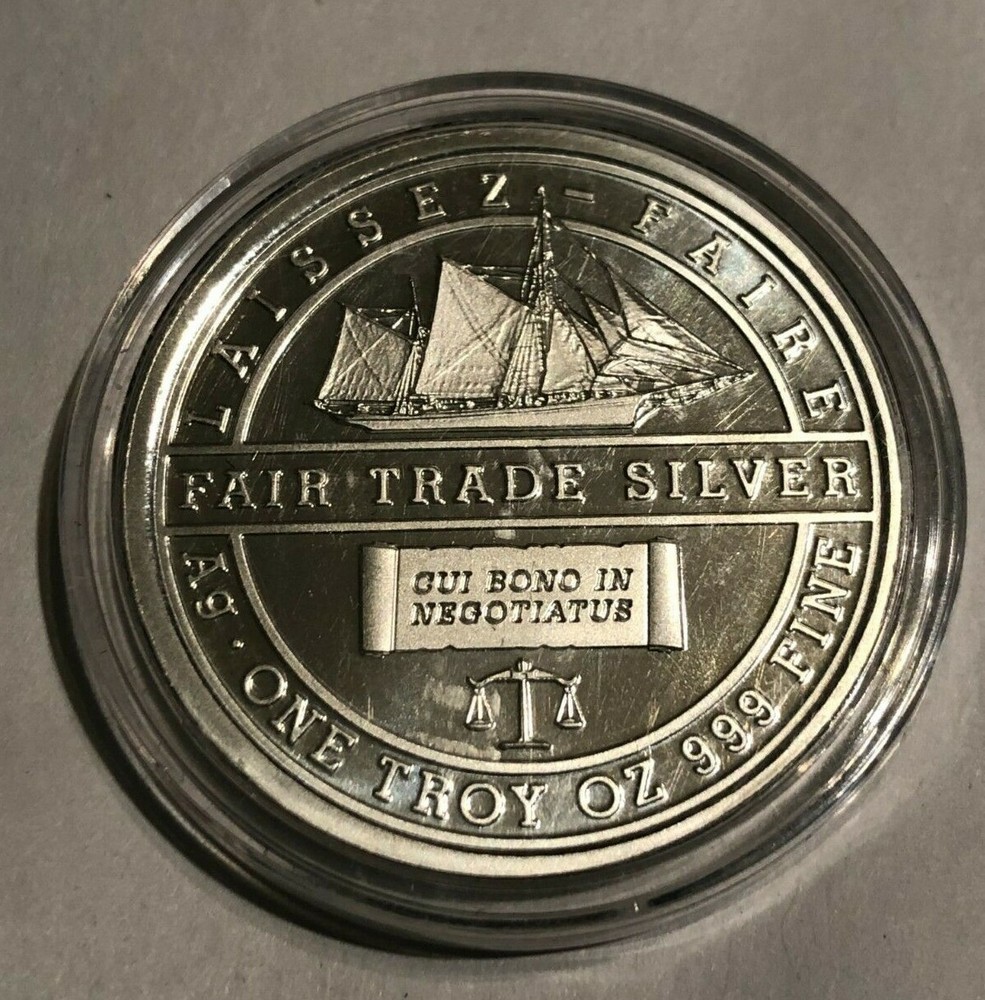 2014 1 oz Silver Double Eagle Fair Trade Silver Token Daniel Carr
