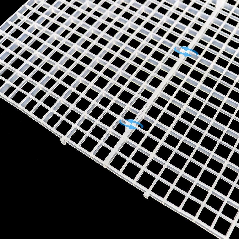 Aquarium Fish Tank Divider Plastic Egg Crate Aquarium Filter Bottom Tray Plas...