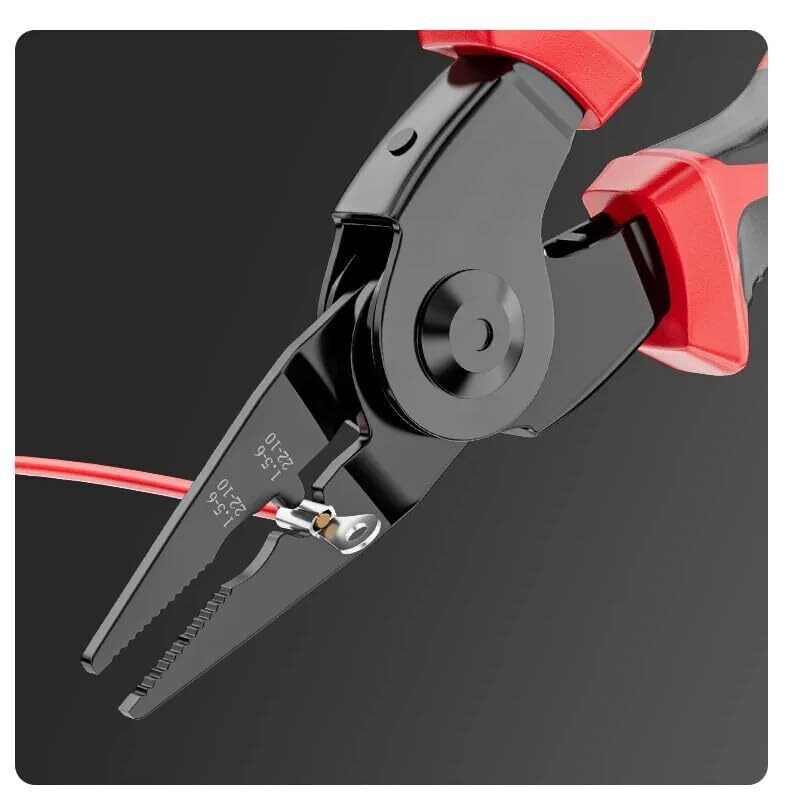 5 IN 1 Plier Set with 5 Interchangeable Tool Heads Wire Stripper Crimping Plier