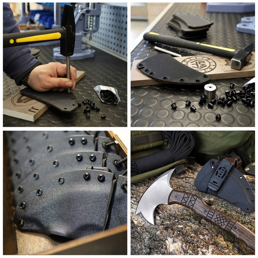 Tomahawk Axe Throwing Hatchet Tactical Tool with Oak wood Handle Optional Sheath