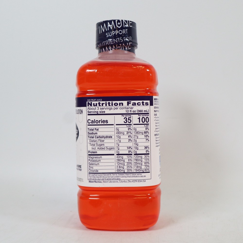 4 Pack Pedialyte Immune Support Cherry Punch Electrolyte Hydration 1L EXP2/2026+