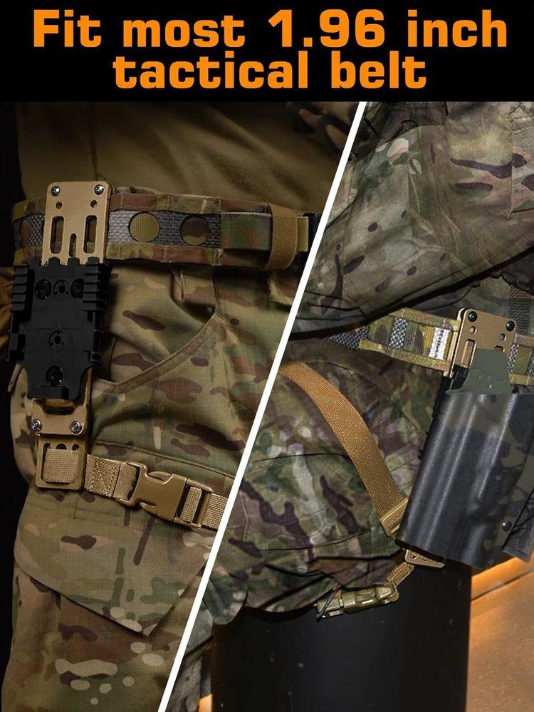 Tactical Modular Holster Adapter with QLS kit, Drop Leg Platform tan