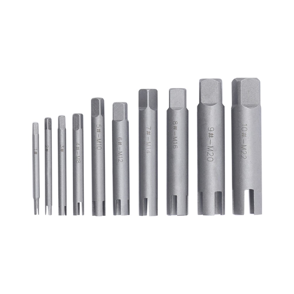 3/4 Claws Broken Tap Extractor Removal Kit 1-10# Screw Extractor Set 10pcs/Box