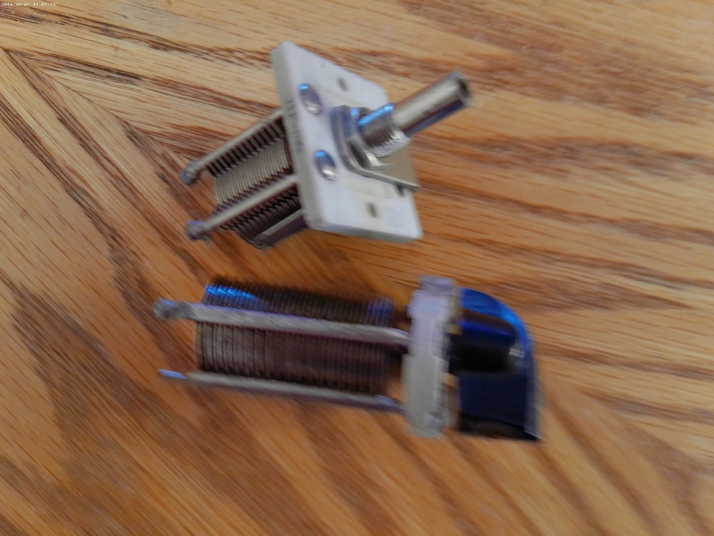 Two Used Variable Capacitors Tested Good 100 & 110pf