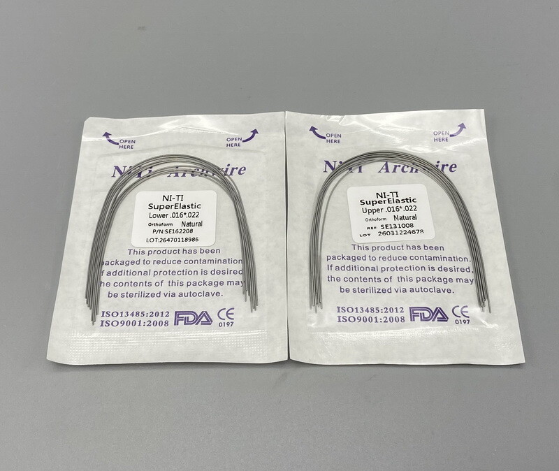 Dental Ortho Arch wire Super elastic Ni-Ti Square Round Rectangular Natural Form