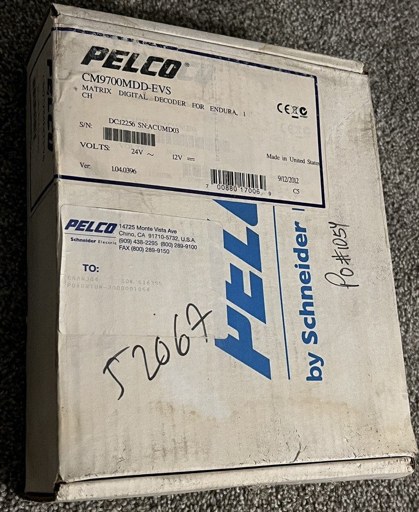 Pelco NOS CM9700MDD-EVS Matrix Digital Decoder Endura Free Shipping