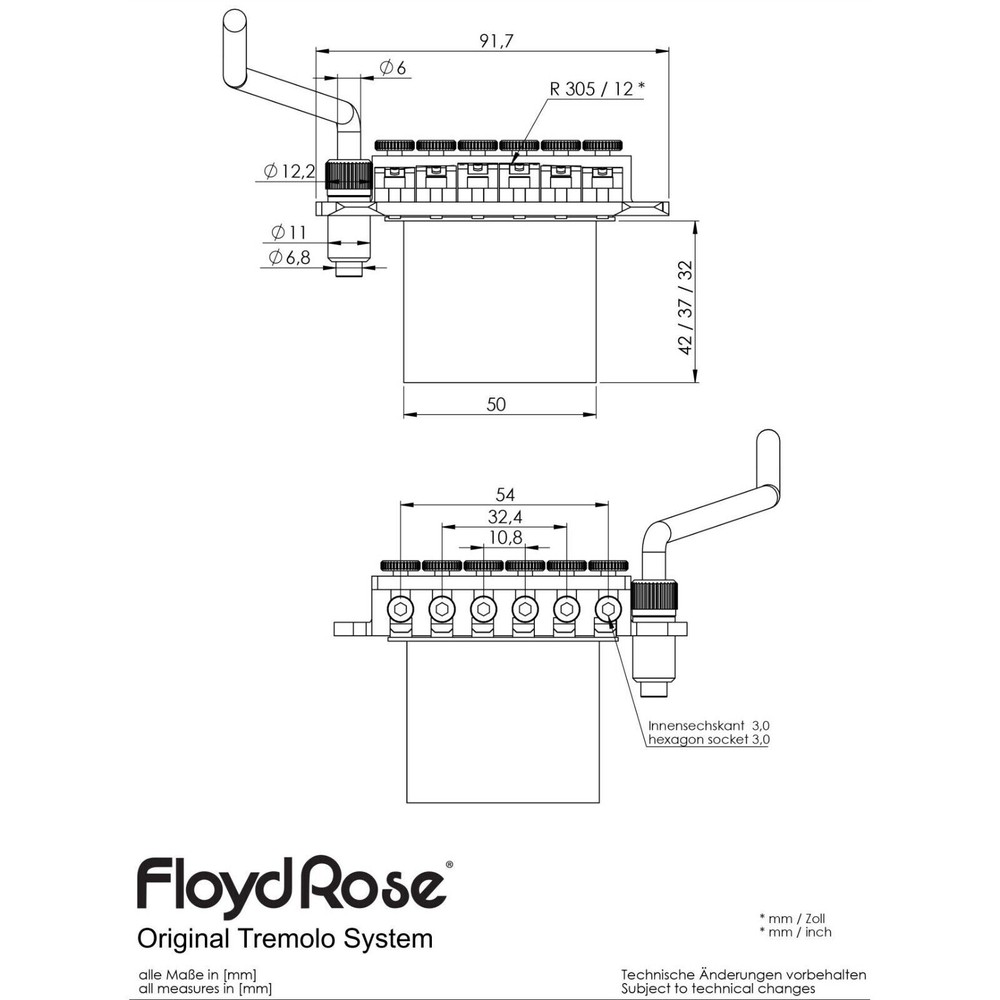 Floyd Rose Original Chrome - Made in Germany