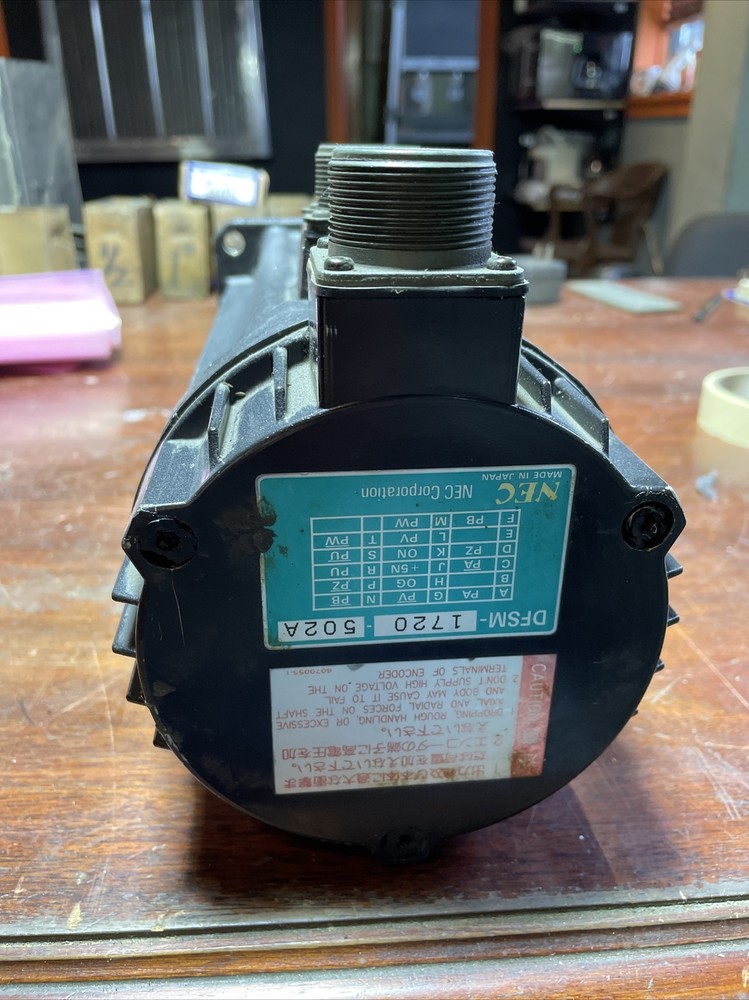 NEC 1720-502A Servo Motor And Encoder