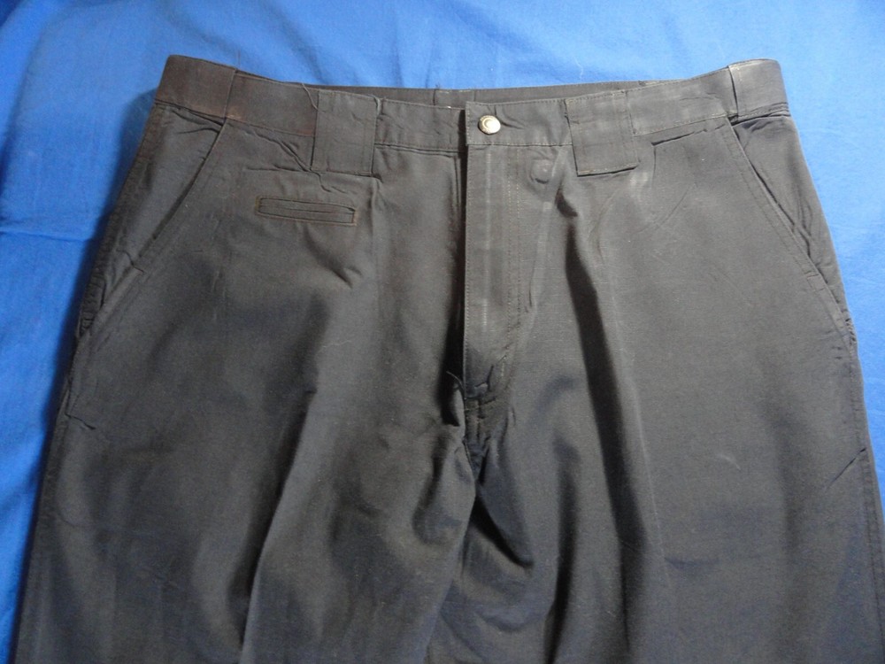 PROPPER CHINO STYLE FLAT FRONT DARK BLUE UTILITY WORK UNIFORM PANTS SIZE 38