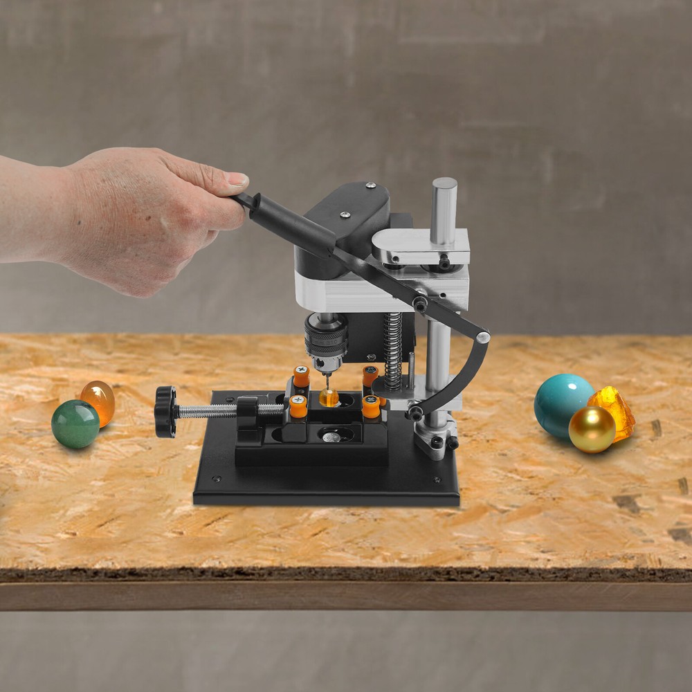 Power Bench Drill Mini Drill Press Adjustable Speed Electric Drilling Machine US