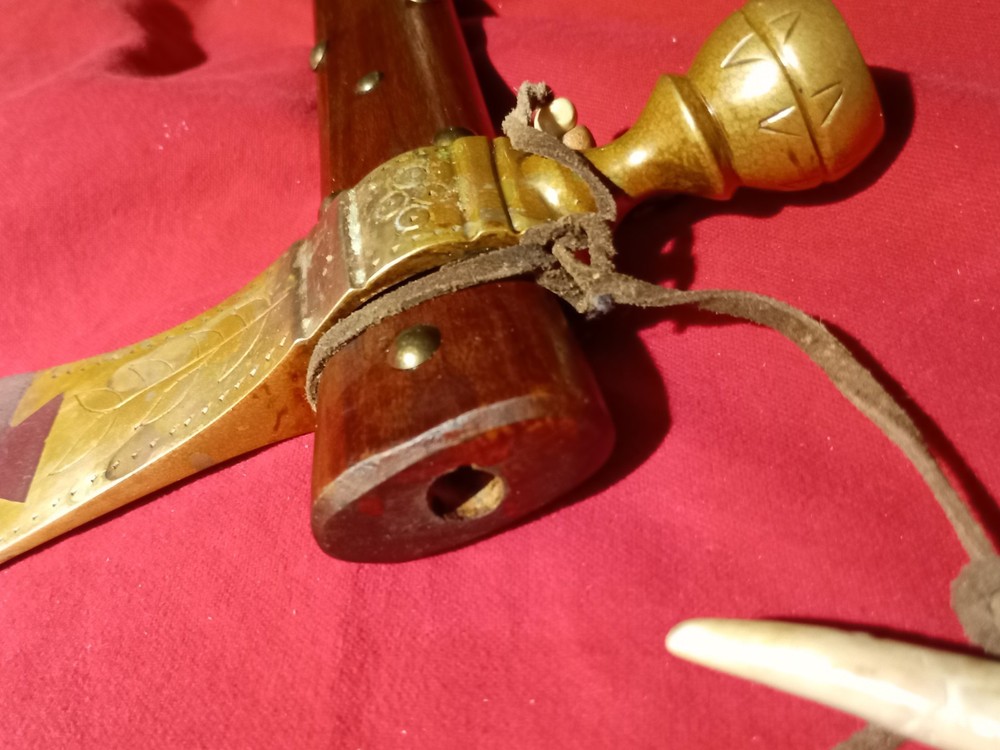 Brass Presentation Pipe Tomahawk
