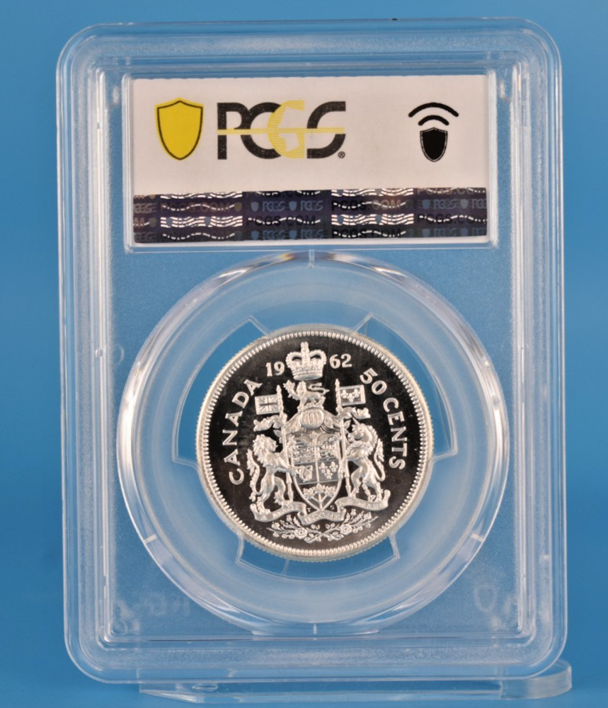 1962 Canada 50 Cent Silver PCGS PL66 Half Dollar #47576307