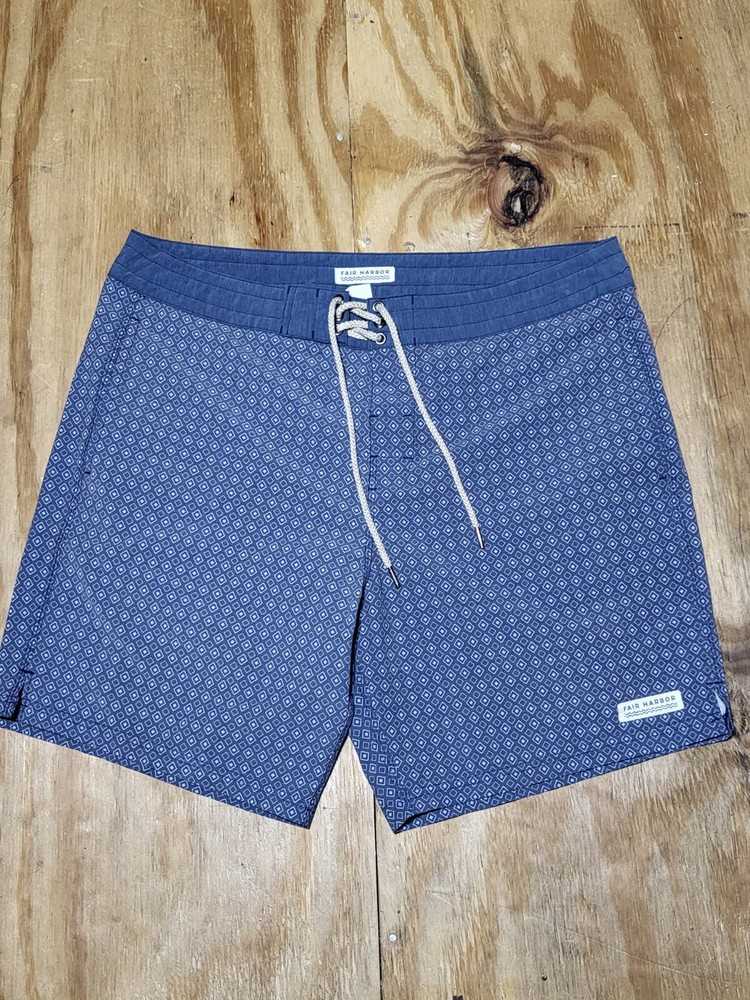 fair harbor swim trunks Men 36 Blue Drawstring @i3