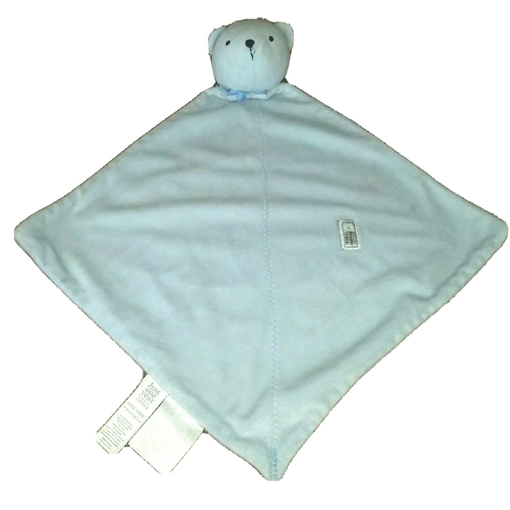 Carter's Precious Firsts BLUE BEAR Security Blanket Soft Lovey Just One Year