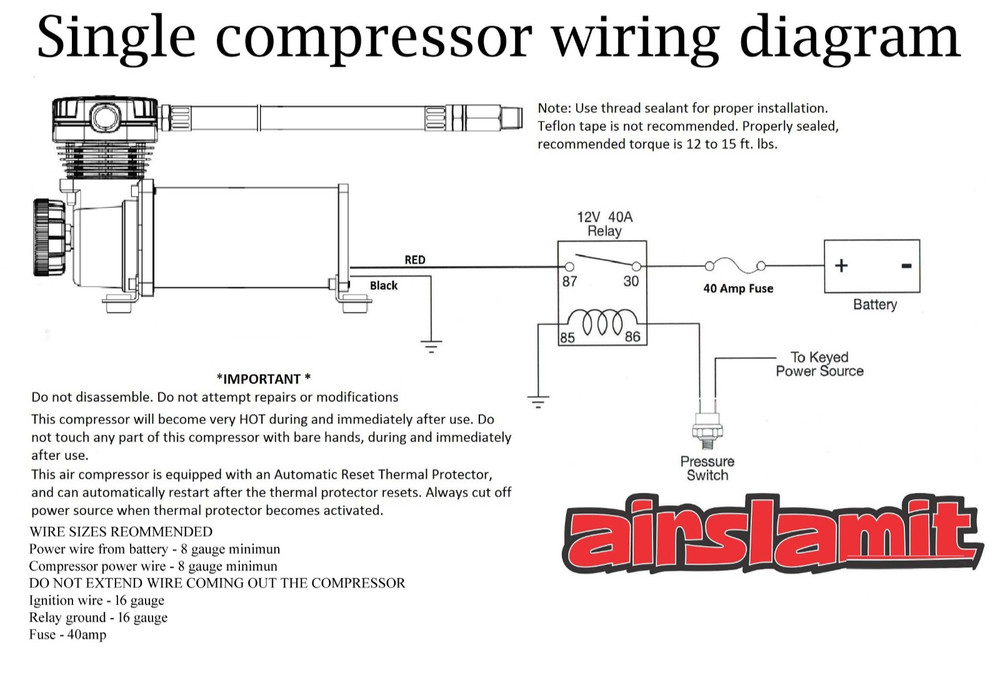 airmaxxx Chrome 480 Air Compressor 165/200 Pressure Switch & Relay Kit