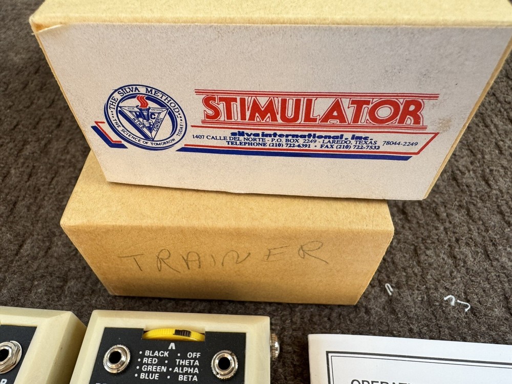 Silva Method Stimulator Mind Control Device Psychorientology Trainer Set Box
