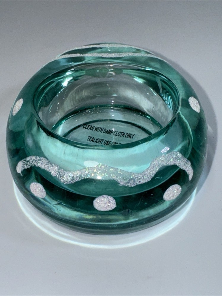 Glass Easter Egg Shaped Tea Light Holders