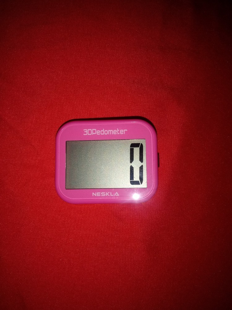 NESKLA 3D Pedometer for Walking, Simple Step Counter with Assorted Colors