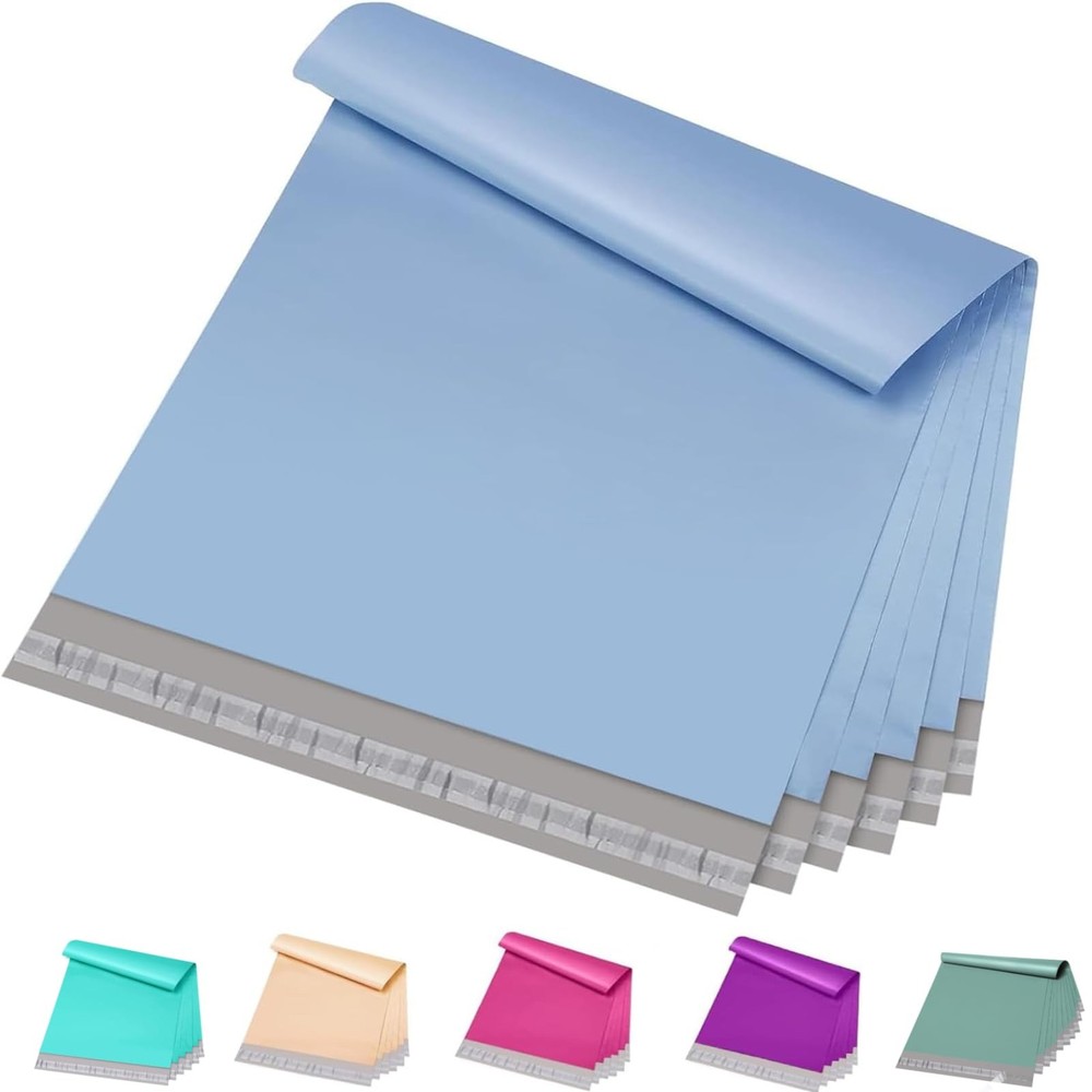 Metronic Poly Mailers 12x15.5 100 Pack, Medium Size 100 pieces, Blue