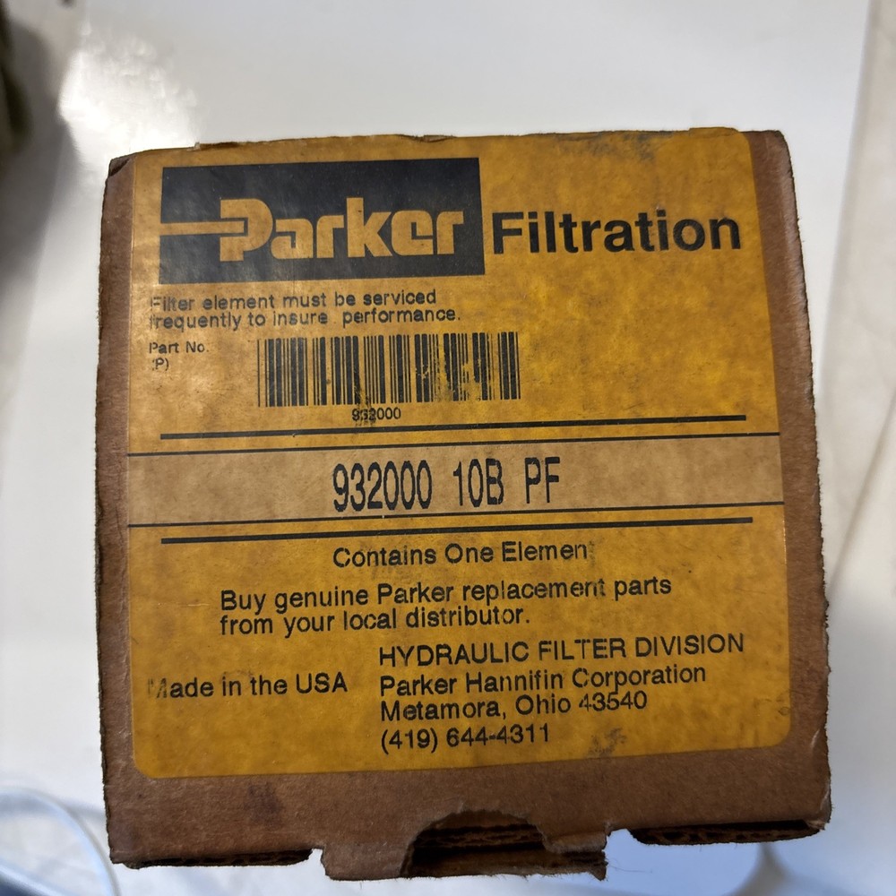 Parker 932000 Hydraulic Filter Fits Various Models