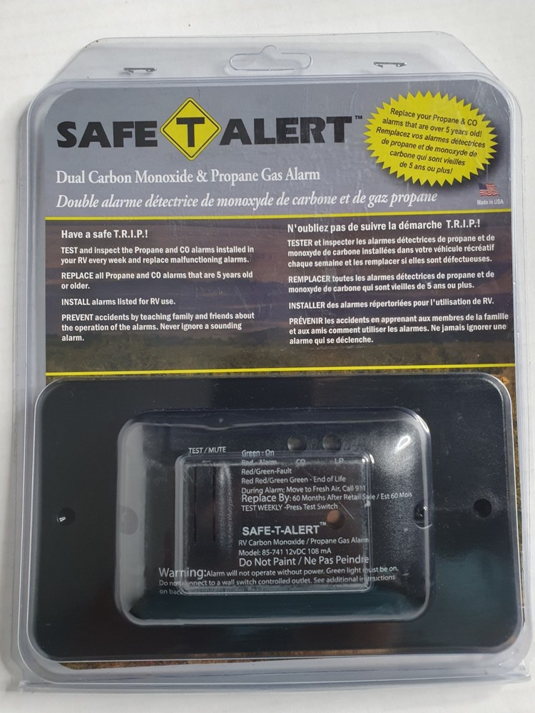 Safe-T-Alert MTI INDUSTRIES-Propane Carbon Monoxide Detector Model 85-741 BL-TR