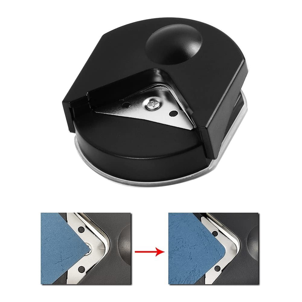 Rayson CRP4MMBK-US Corner Rounder Punch, 4mm Cutter Tool, Black white