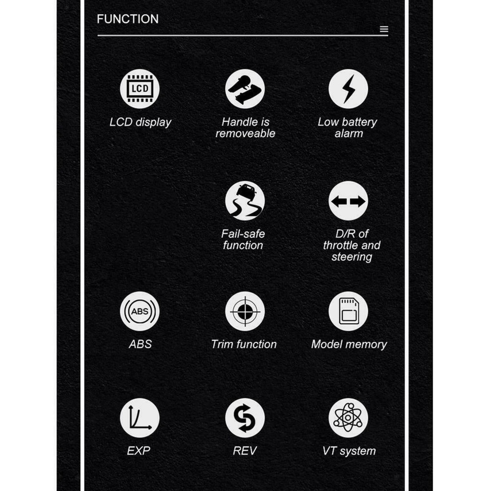 2.4G 4CH RC Transmitter Remote Controller+Receiver LCD for RC Car Crawler