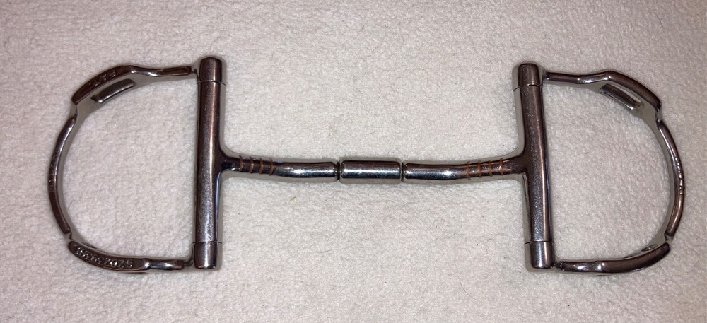 Myler SS D-Ring Comfort Snaffle Bit with Hooks-5"