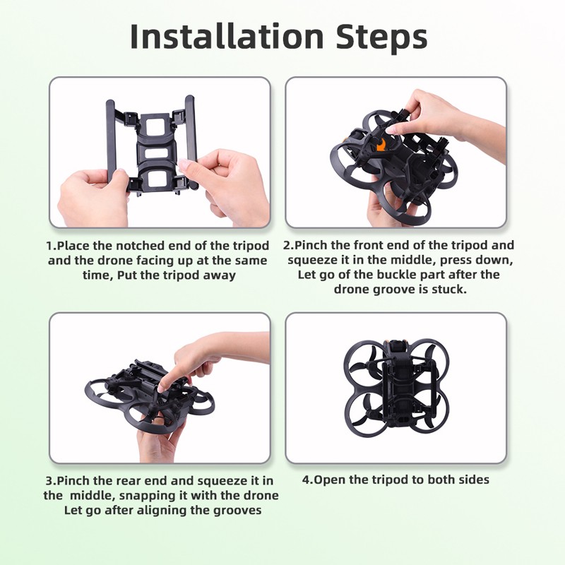 Foldable Sled Landing Gear Landing Protector Bracket Accessory For DJI AVATA 2
