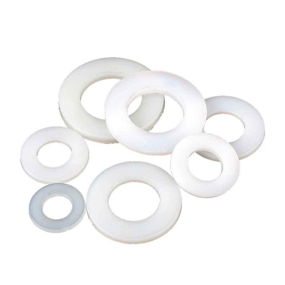 White Nylon Washers 780pcs Assortment Set with 9 Sizes for Various Uses