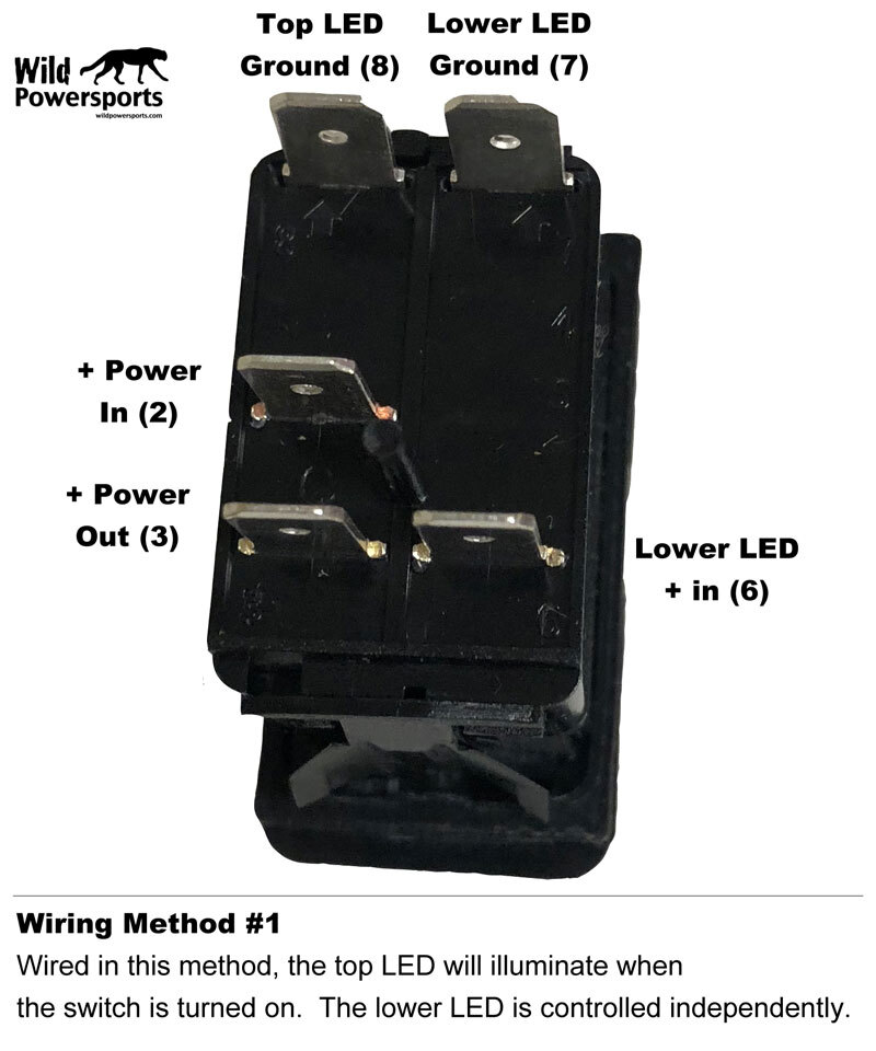 Switch for Dunarri Pierce Chase Lights (Backlit)