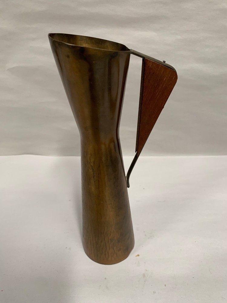 VTG Retro Modern Eames Era SMALL Hammered Copper Pitcher? (A8)