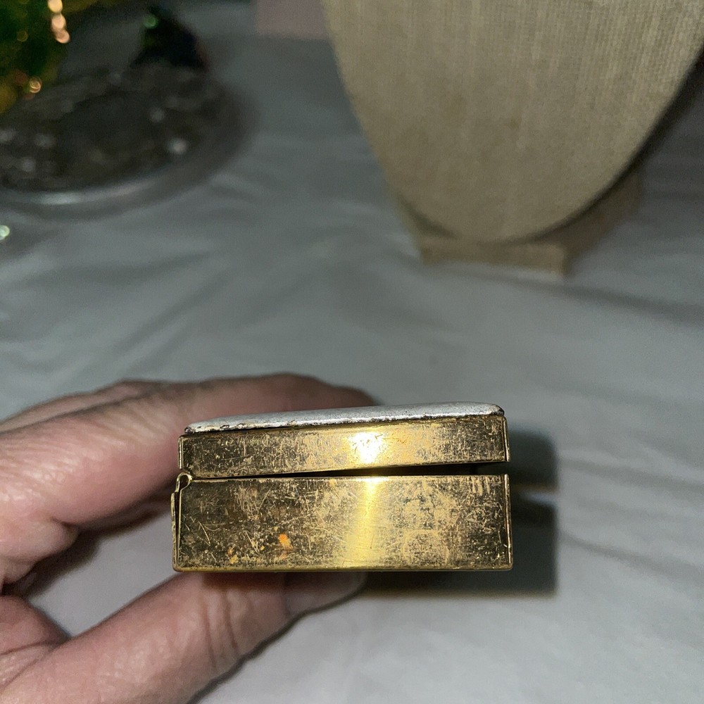 Vintage Guilloche Enamel Cigarette Box