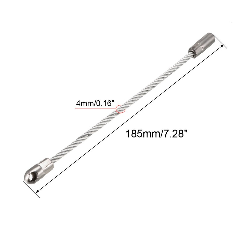 2pcs 185mm Flexible Pilot Cable Er Wire Puller Cable for 6.5mm Wire