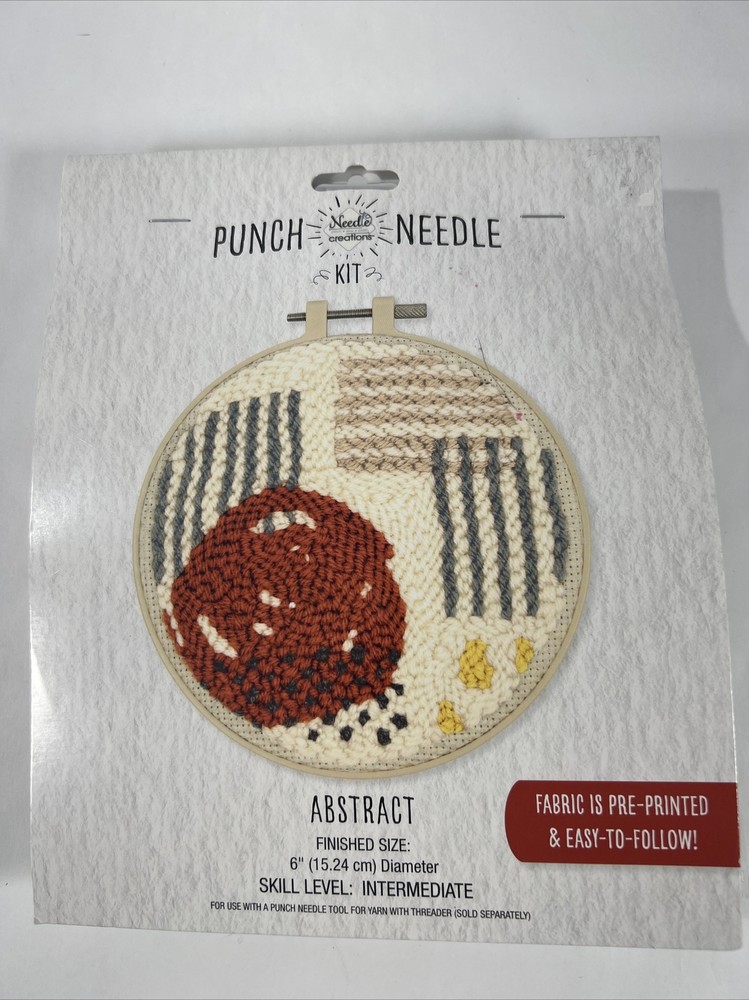 Needle Creations Punch Needle Kit Abstract Skill Level Intermediate New