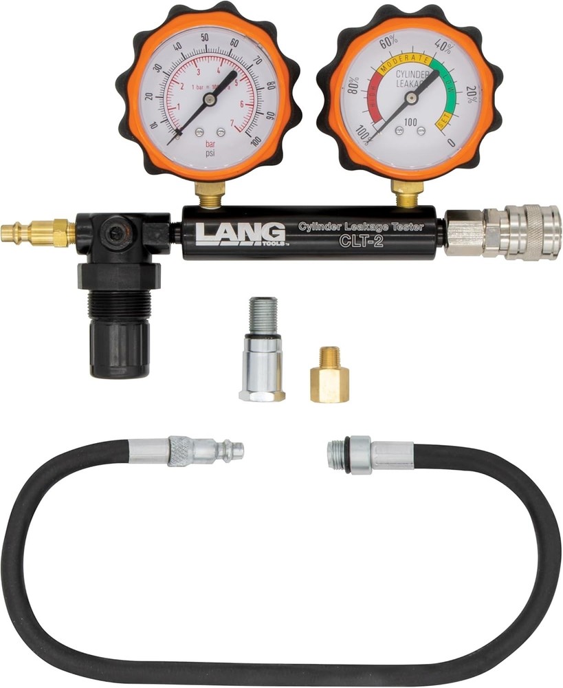 Cylinder Compression Tester Kit with Long Adapter and Pressure Control