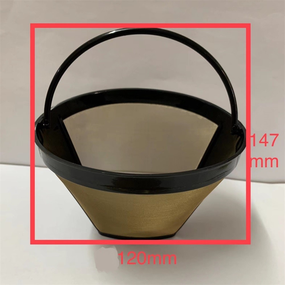 Reusable Coffee Filter With Handle Stainless Steel Washable Coffee Accessory