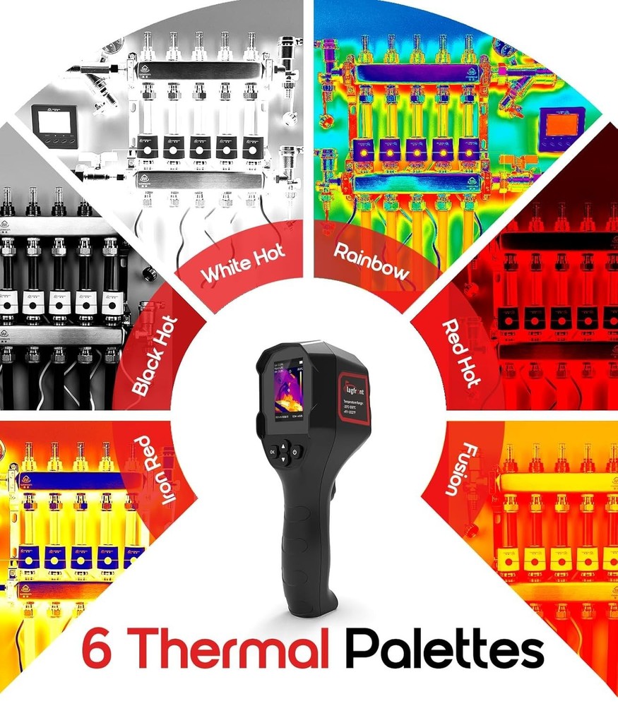 Handheld Thermal Camera with 240x240 Resolution & Temperature Alarm Function