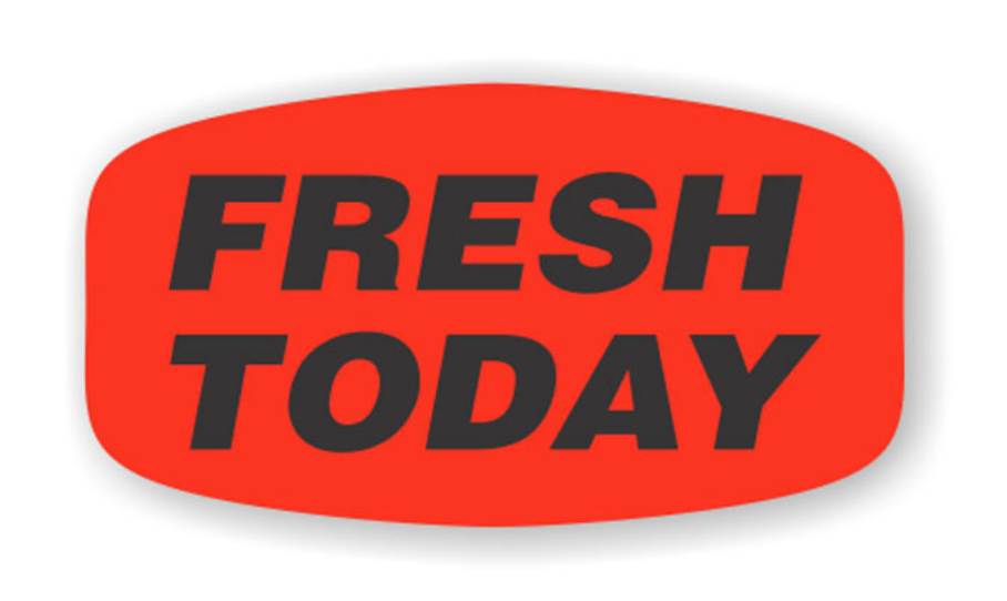 Fresh Today LABELS 1000 PER ROLL GREAT STICKERS