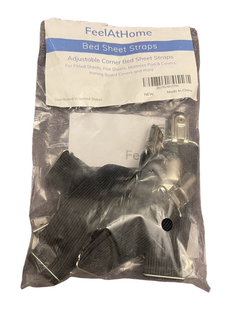 Feel At Home bed sheet straps New Opened Package