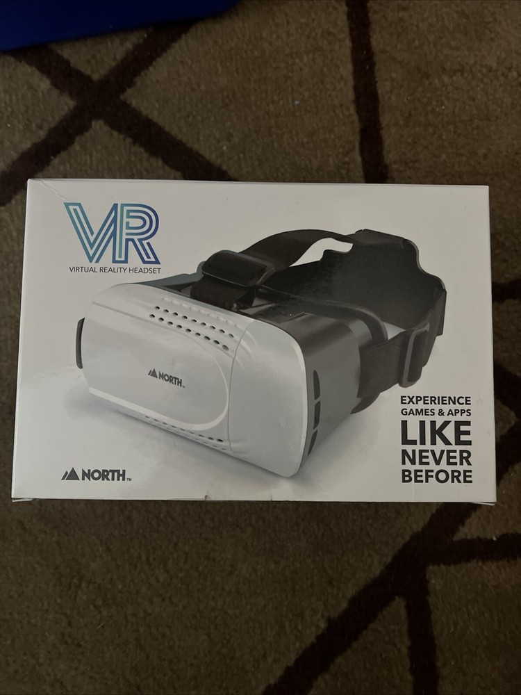 North Virtual Reality VR Smartphone Headset  - White/Black- Open Box