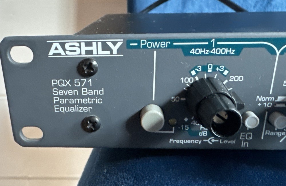 ASHLY PQX 571 SEVEN BAND PARAMETRIC EQUALIZER EQ