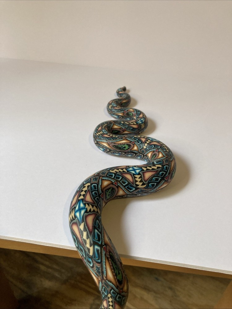 POLYMER CLAY SNAKE SCULPTURE