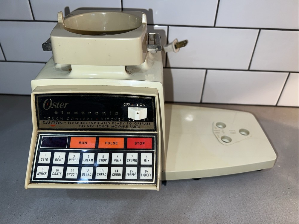 Vtg OSTER Touch Control Kitchen Center Electronic 16-Speed Base Only TESTED