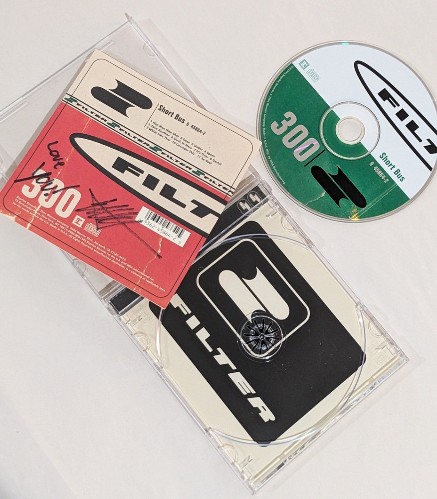 Filter RICHARD PATRICK signed compact disc SHORT BUS CD Autograph coa