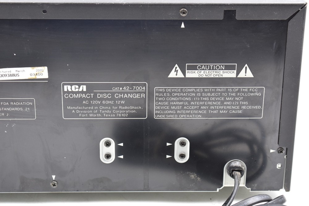RCA CD-9400 Compact Disc Changer 101 Disc No Remote