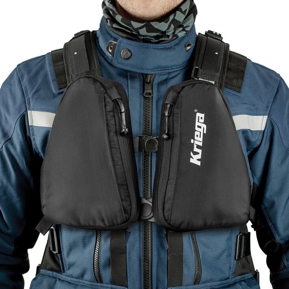 Kriega Easy Access Trail Pockets for Backpack Harness Black