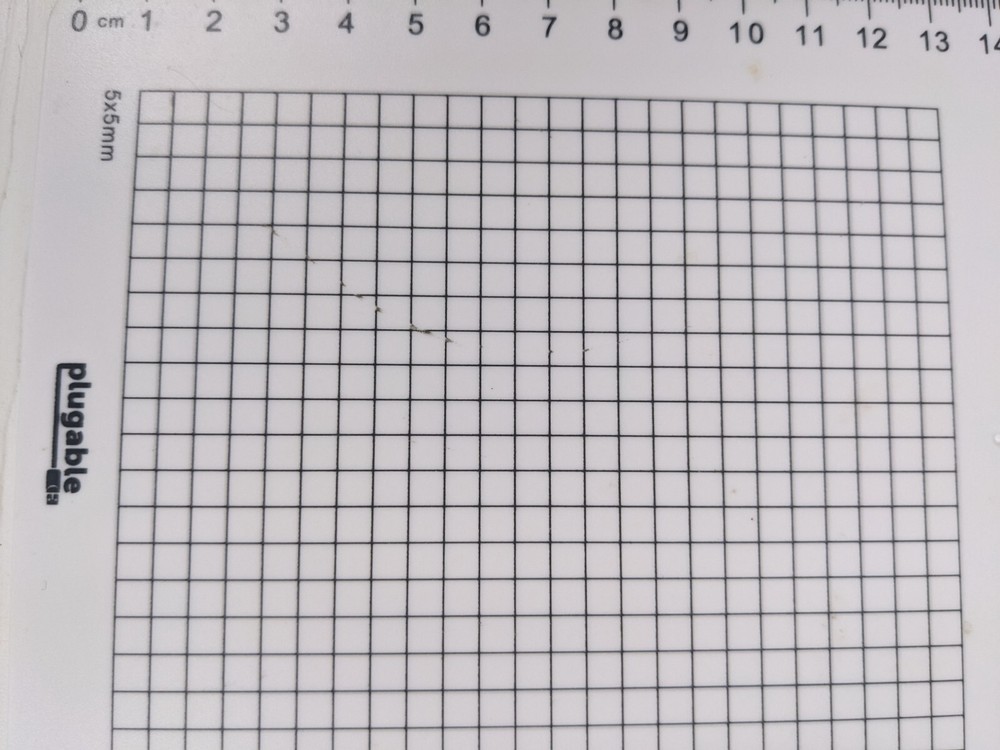 plugable 8 " ruler and 5 x5mm graph plastic for math crafting and more