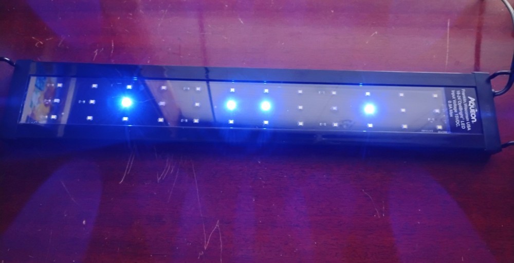 Aqueon Optibright LED Light 18-24" White/Red, Blue Modes